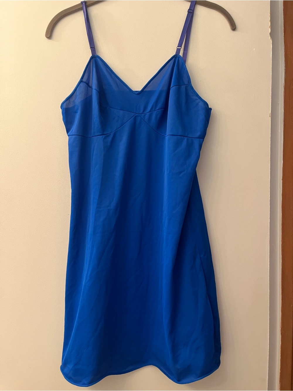 Electric Blue Slip Dress Chemise - Women Intimates & Sleepwear